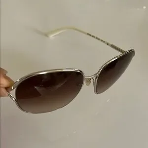Prada | Accessories | Prada White And Brown Sunglasses Sleek  display picture 2